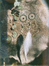 Load image into Gallery viewer, Balance ~ Dreamcatcher Earrings with Healing Gems
