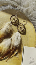 Load and play video in Gallery viewer, Lucky Tiger ~ dreamcatcher earring set
