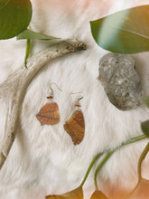 Load image into Gallery viewer, Amber ~ (real!) butterfly wing earring set
